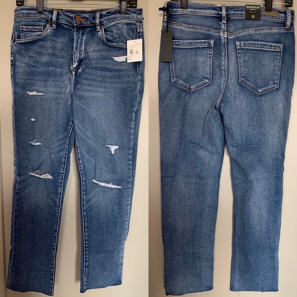 NEW Blank NYC High Rise The Madison Crop Jeans